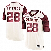 Oklahoma Sooners 28 Adrian Peterson White 47 Game Winning Streak College Football Jersey Dzhi,baseball caps,new era cap wholesale,wholesale hats